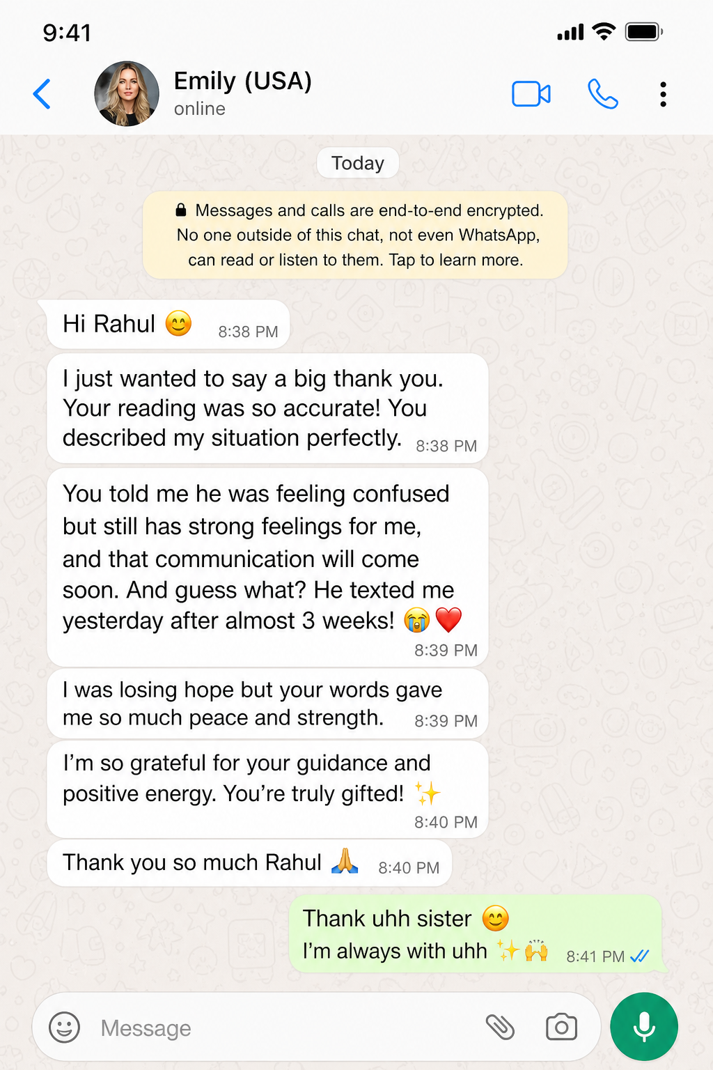 Reconciliation tarot guidance client review